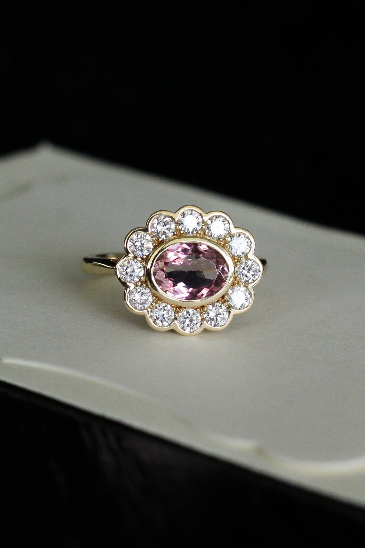 Pink Tourmaline ring