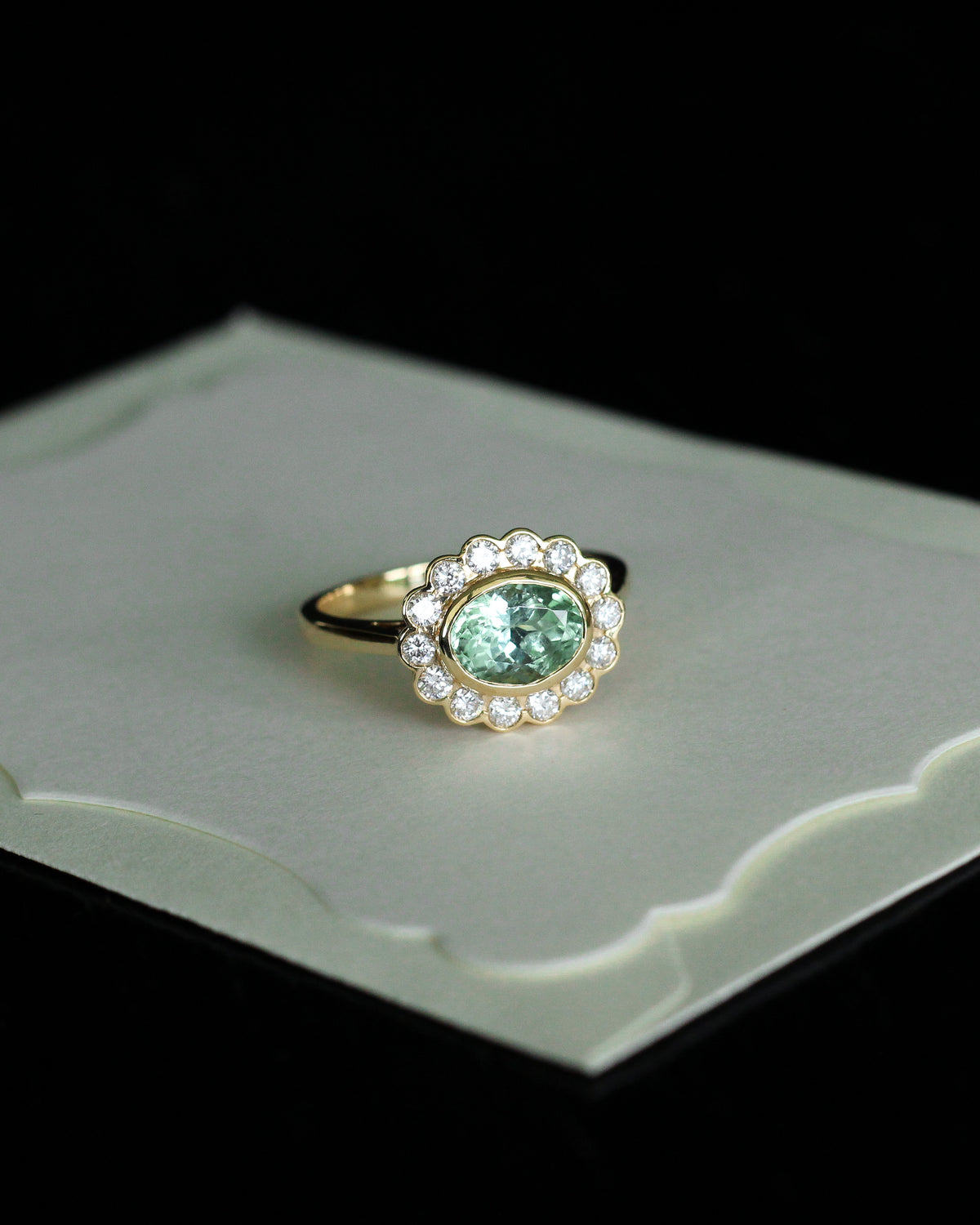 Green Tourmaline ring