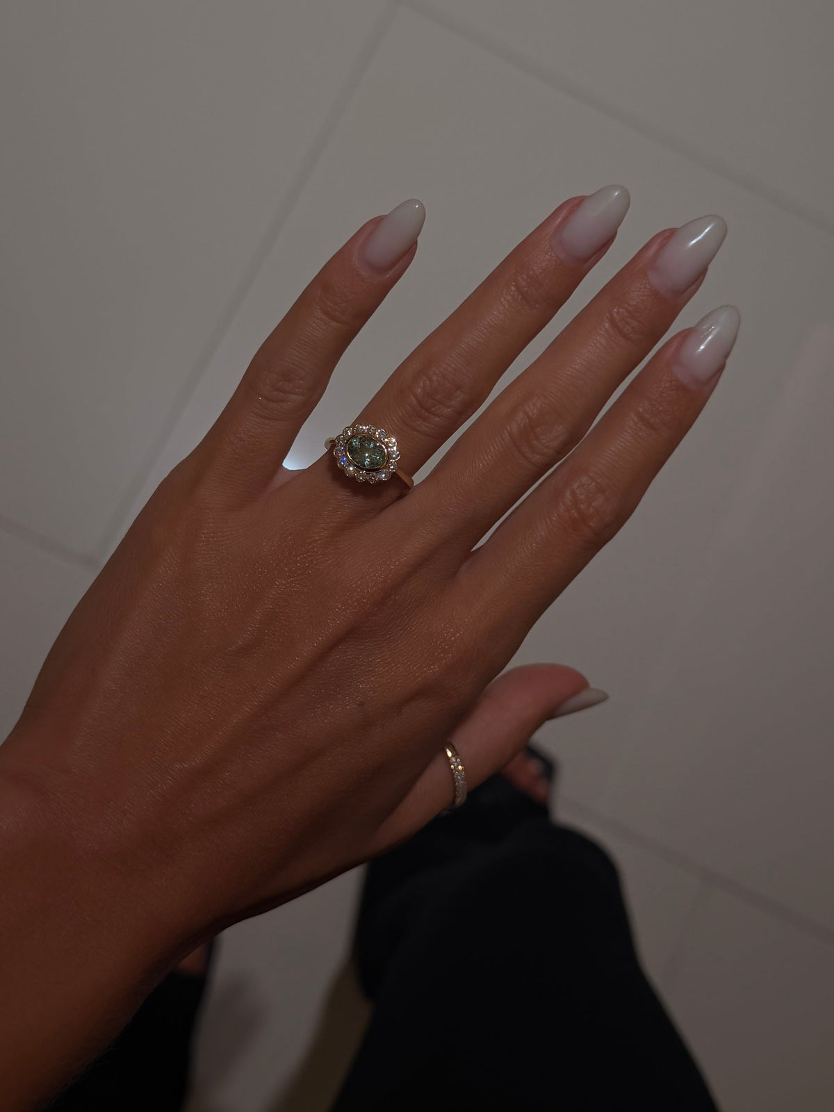 Green Tourmaline ring