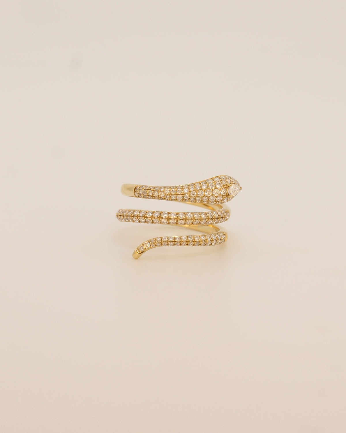 Three coil Serpent ring