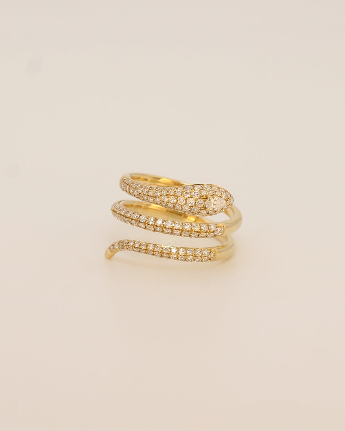 Three coil Serpent ring